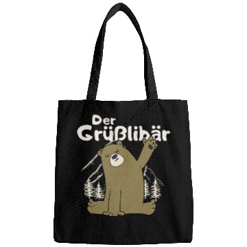 Discover Bear Pet Greetings bear cute bear waving Bags
