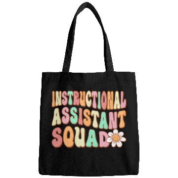 Discover Instructional Assistant Squad Retro Teacher Aide Vibes Bags