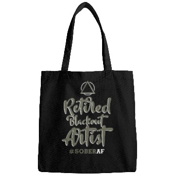 Discover Beer Fun Retired Blackout Artist SOBERAF Sobriety Alcoholism Bags