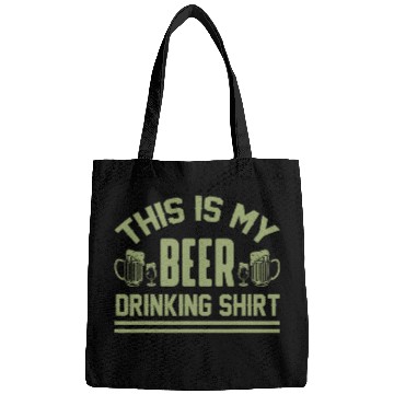 Discover Beer Fun THIS IS MY BEER DRINKING OLIVE Bags
