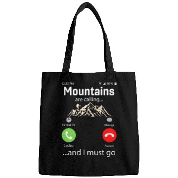 Discover Hiking The mountains are calling and I must go funny hiking Bags