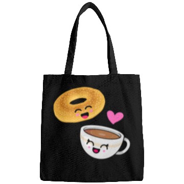 Discover Coffee Fun Bagels Coffee bagel Bags