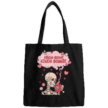 Discover Coffee Fun Kinda Broke Kinda Bougie Snarky Skeletons Coffee Bags