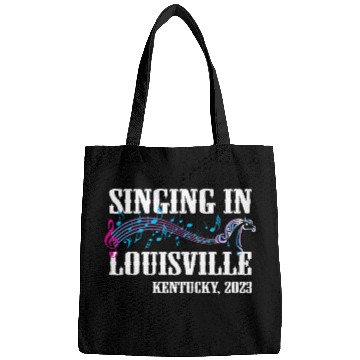 Discover Hairdresser Job Singing in Louisville Kentucky Barbershop Music Lover Bags