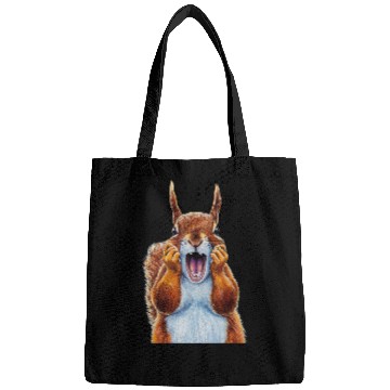 Discover Squirrel Pet Expressionist Scream Squirrel Lovers Artistic 2 Bags