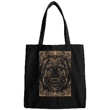Discover Lion Pet Lion Lover Africa Safari Zoo Animal Lover vintages Lion VNeck Bags