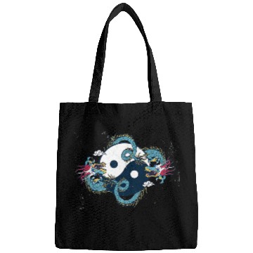 Discover Dragon Pet Ying Yang for Yoga Meditation or as a Bags