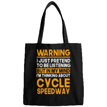 Discover Cycle Speedway Biker Oval Dirt Track Bicycle Racer Warning Bags