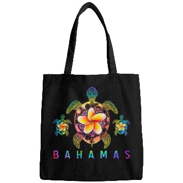 Discover Turtle Pet Bahamas Trip 2024 Tie Dye Sea Turtle Summer Vacation 0013 Bags