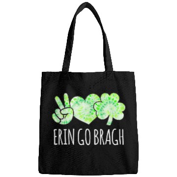 Discover Erin Go Bragh Ireland Forever St Pattys Day Green Tie Dye Bags