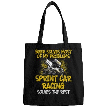 Discover Beer Fun Beer Sprint Car Racing Beer Solves Race Track Racer Bags