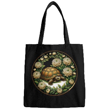 Discover Turtle Pet Box Turtle Illustration Floral Box Turtles Bags