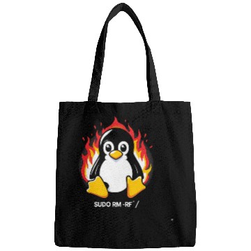Discover Penguin Pet Funny Linux Penguin Tux Computer Science Idea Bags