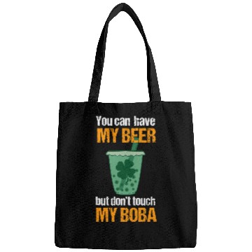 Discover Beer Fun Boba Tea St Patrick s Day Bubble Milk Tea Beer Lover Bags