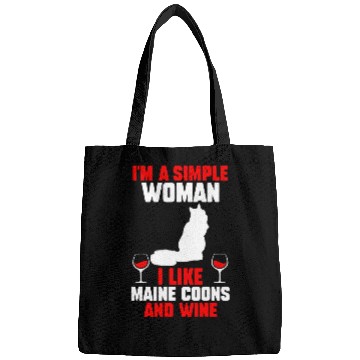 Discover Wines Fun Cat Maine Coon Bags