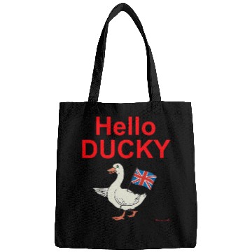 Discover Duck Pet Hello Ducky Duck Union Jack Flag Bags