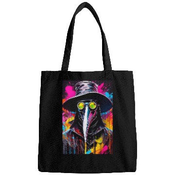 Discover Cryptid Dystopian Post Apocalyptic Wasteland Graffiti Design Bags