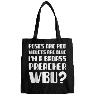 Discover Preaching And Vicar Gifts Funny Preacher Raglan Baseball Tee Bags