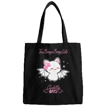 Discover Cute albino bat flying designed by Cuddly Bats comics Bags
