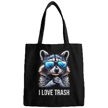 Discover Raccoon Pet I Love Trash Raccoon Bags