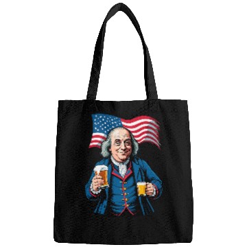 Discover Beer Fun Boozing Benjamin Franklin With Beer Mug Bags