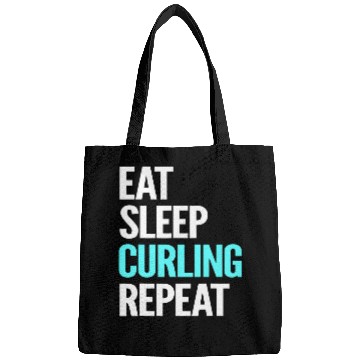 Discover Eat Sleep Curling Repeat Devoted Supporter Gift Bags