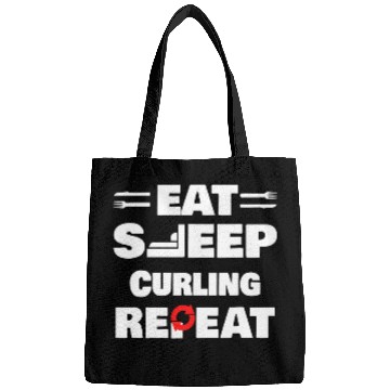 Discover Eat Sleep Curling Repeat Curling Bags