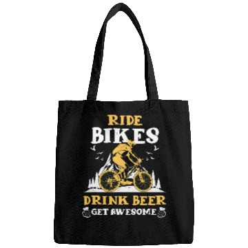 Discover Beer Fun Beer Ride Bikes Cycling Beer Bicycle Mountain Bike Nature Bags