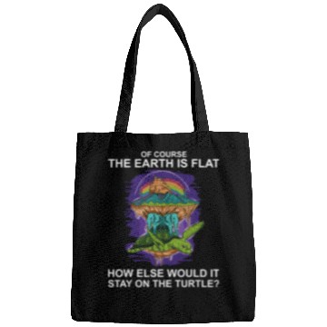 Discover Turtle Pet Flat Earth Turtle Flat Earther Bags