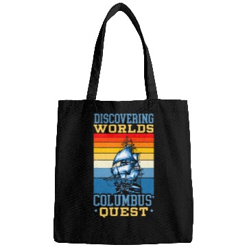 Discover Discovering Worlds Columbus Quest Columbus Day Bags