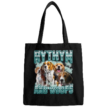 Discover Funny 90s Bootleg Rap For Beagle Lovers For Animal Lovers Bags