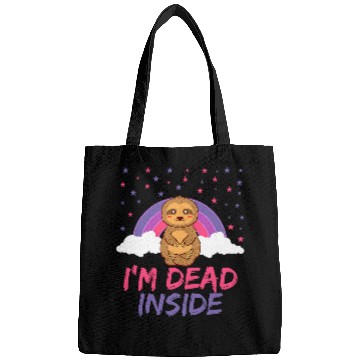 Discover Im Deads Inside Sloth Lazy Depressed Animal Design Bags