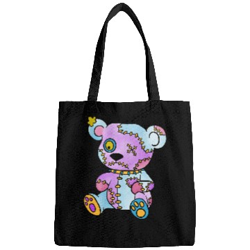 Discover Bear Pet Patchwork Creepy Teddy Bear Voodoo Cute Goth Bags