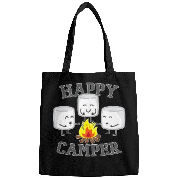 Discover Happy Camper Roast Marshmallows Smore Camping Lover Bags
