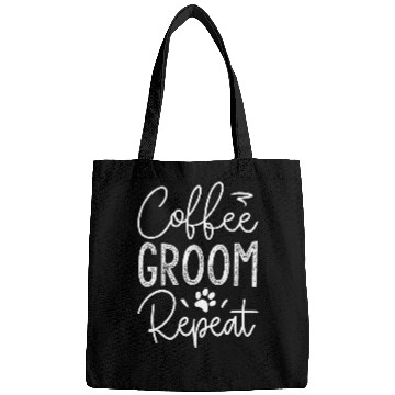 Discover Coffee Fun Groom Repeat Funny Dog Groomer Bags