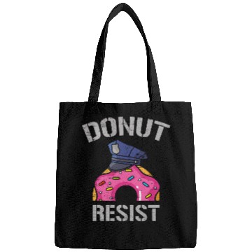 Discover Donut Resist Law Enforcement Cop Policeman Bags