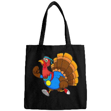 Discover Funny Turkey Running Turkey Trot Thanksgiving Bags