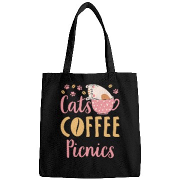 Discover Coffee Fun Picnics Cat Picnic Lover Bags