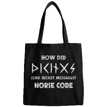 Discover Funny How Vikings Send Secret Messages Norse Code Runes Men Bags