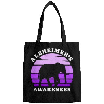 Discover Elephant Pet Alzheimer s Awareness Support Squad Cute Purple Elephant Bags