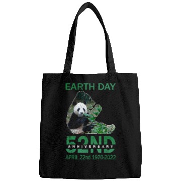 Discover Panda Pet Cute Earth Day 52nd Anniversary April Panda Environment Bags