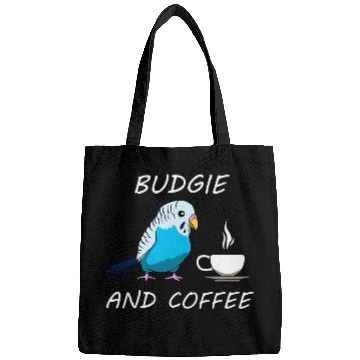 Discover Coffee Fun Budgie and Coffee Cute Budgerigar Caffeine Bags