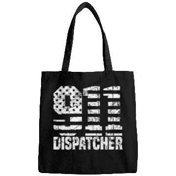 Discover Dispatcher Us Flag Thin Gold Line Police 911 Dispatcher Bags