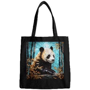 Discover Panda Pet Aurora Essence Kintsugi Panda in Bamboo Tapestry Bags