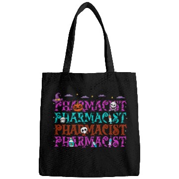 Discover Pharmacist Halloween Repeat Spooky Pharmacy Technician Bags