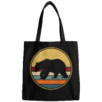 Discover Bear Pet Retro Brown Bear vintages Grizzly Bear 2 Bags