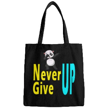 Discover Panda Pet never give up cute panda Bags