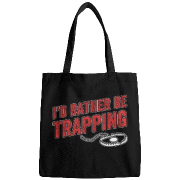 Discover ID Rather Be Trapping Funny Trap Hunting Trapper Men Bags
