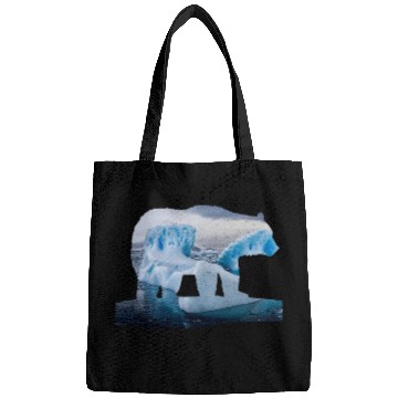 Discover Bear Pet Polar Bear Climate Change North Pole Melting Ice Bear Bags