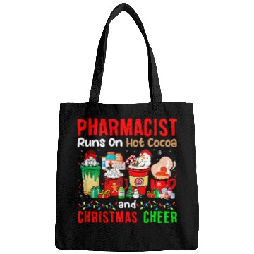 Discover Pharmacist Runs On Hot Cocoa And Christmas Cheer Gnome Lover Bags